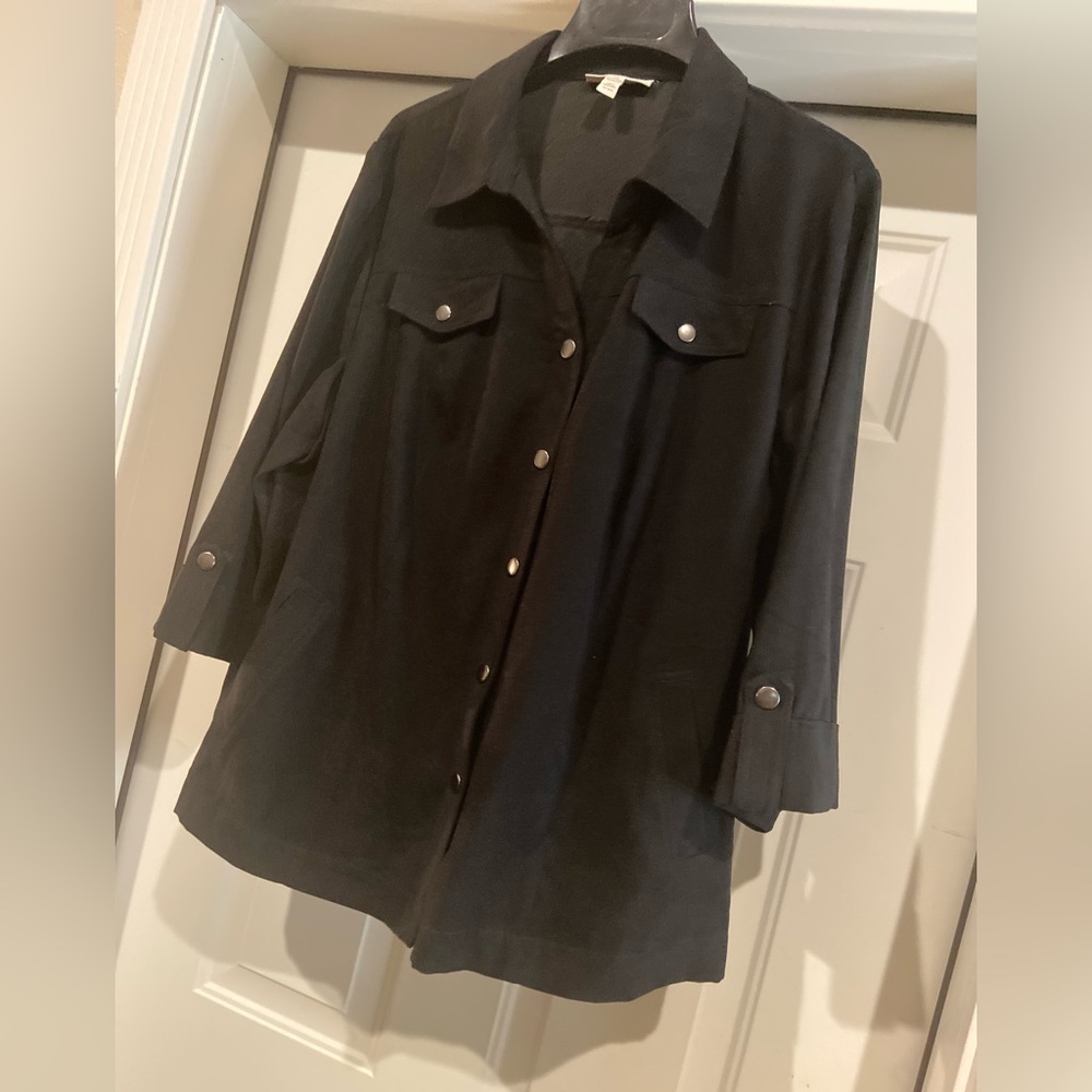 JM Collection~Lightweight~Polyester-Blend~Jacket~… - image 3